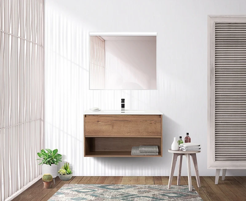 Тумба под раковину BelBagno Kraft 100 KRAFT-1000-1C-SO-RT подвесная Rovere Tabacco МДФ / ЛДСП