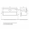 Тумба под раковину BelBagno Kraft 100 KRAFT-1000-1C-SO-RT подвесная Rovere Tabacco МДФ / ЛДСП