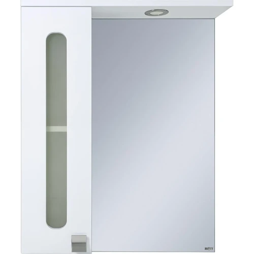 Зеркало со шкафом Misty Урал 60 L Э-Ура-04060-021Л с подсветкой Белое