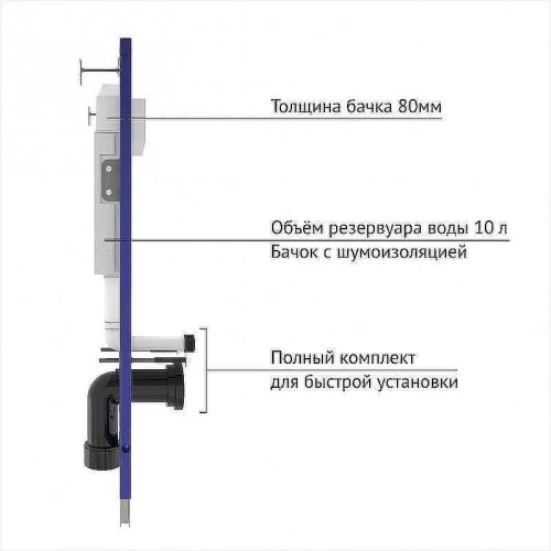 Унитаз с инсталляцией Damixa Jupiter DX77C1738SC + Berges Novum L3 040213 с сиденьем Микролифт и клавишей смыва Хром