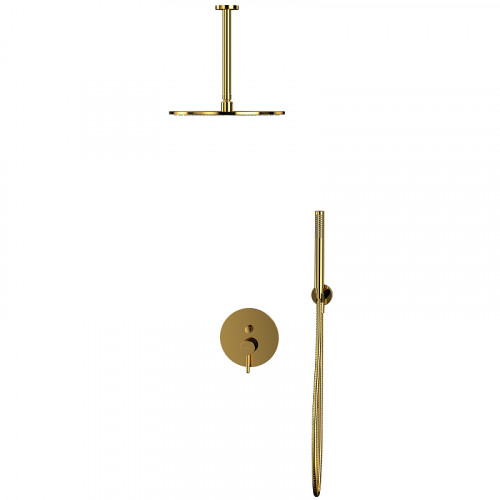 Душевая система Whitecross Y gold YSET12GL Золото латунь встраиваемый