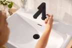 Смеситель для раковины Hansgrohe Rebris S 72517670 Черный матовый латунь