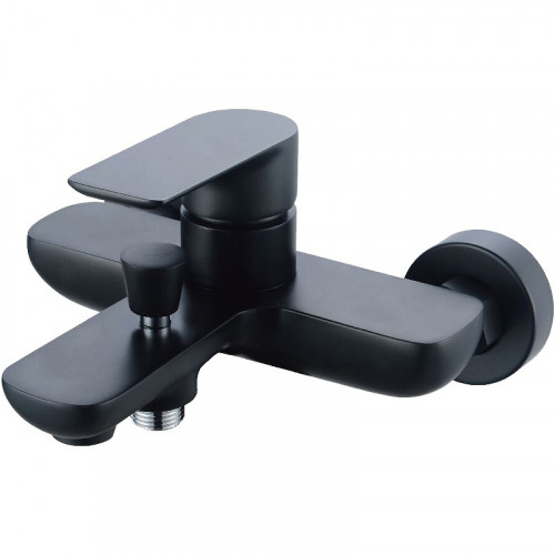 Смеситель для ванны beWash Tiere BVMM1BT357 Черный матовый латунь на стену