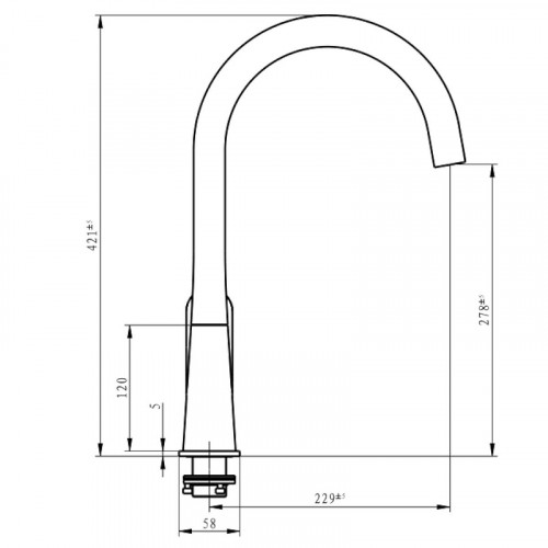Смеситель для кухни Savol SK-H6004 цвет Хром Белый
