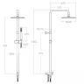 Душевая система Ramonsoler Hidroterapia T20002RP240 Хром
