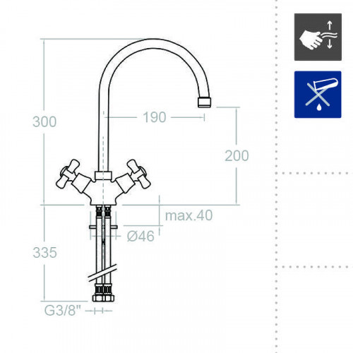 Смеситель для кухни Ramonsoler Gaudi 3121 Хром