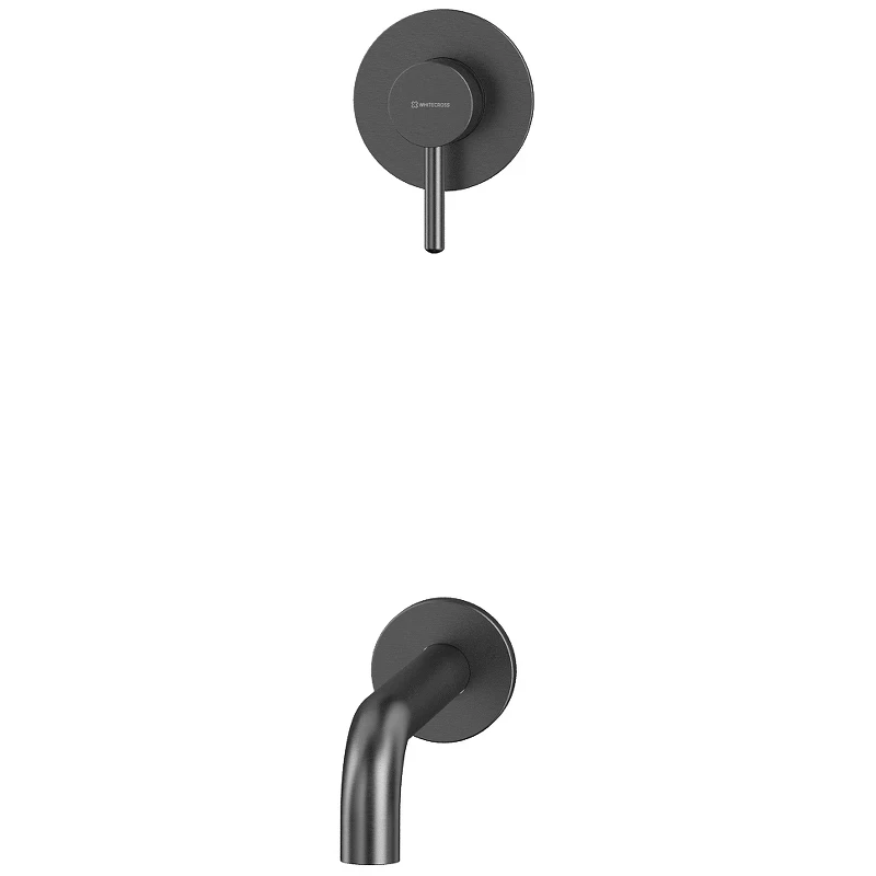 Смеситель для ванны Whitecross Y gunmetal YSET03GM Оружейная сталь латунь встраиваемый