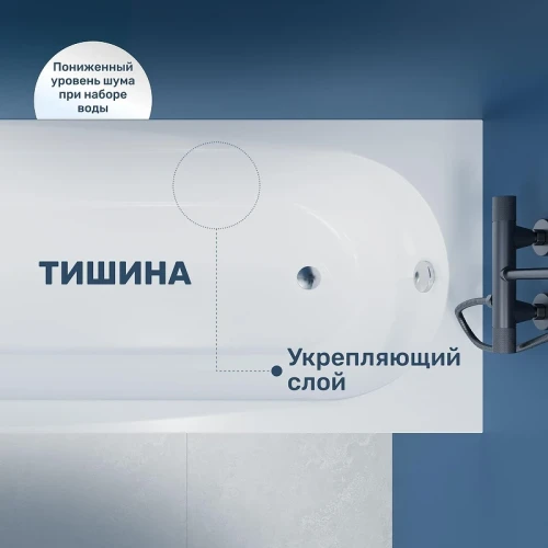 Акриловая ванна Vincea 150х70 VBT-2B150-FR цвет Белый