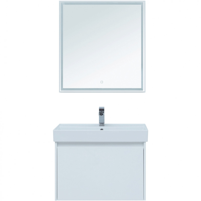 Комплект мебели для ванной Aquanet Nova Lite 75 242296 подвесной Белый МДФ / ЛДСП