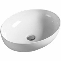 Раковина-чаша Vincea 52 VBS-51552 Белая фарфор накладная