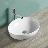 Раковина-чаша Vincea 52 VBS-51552 Белая фарфор накладная