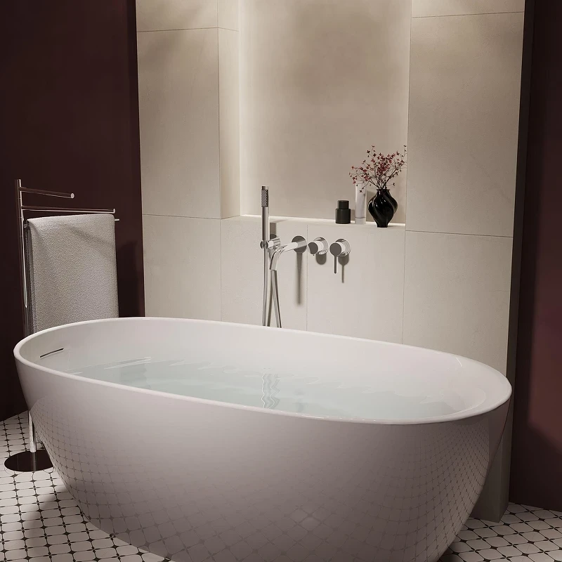 Смеситель для ванны Vincea Villa VTFW-1VL1CH цвет Хром