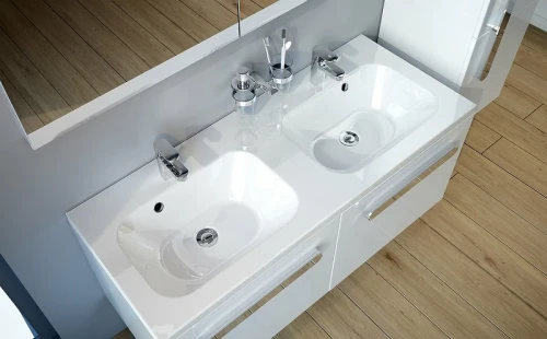 Тумба под раковину Ravak SD Chrome 120 X000000536 подвесная Белая глянцевая МДФ / ЛДСП
