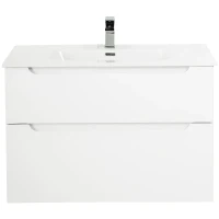 Тумба под раковину BelBagno Etna-H60 90 ETNA-H60-900-2C-SO-BL-P подвесная Bianco Lucido МДФ / ЛДСП