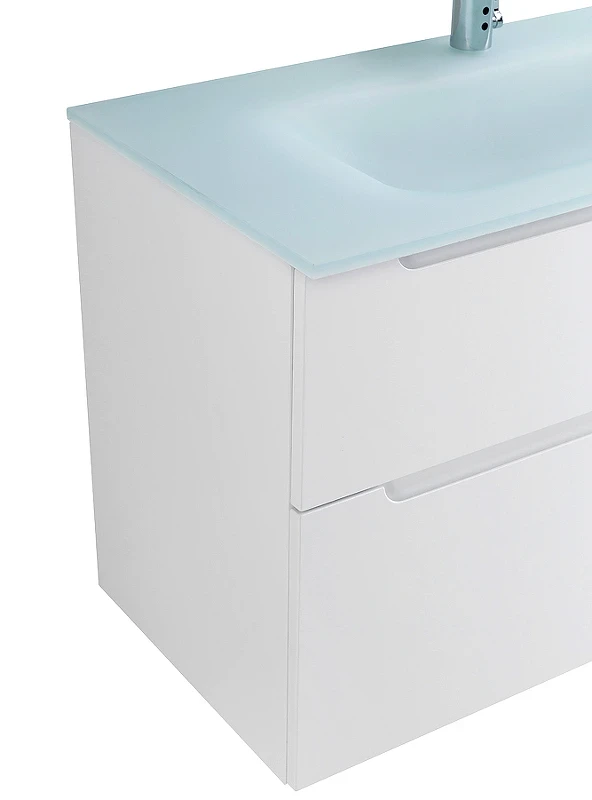 Тумба под раковину BelBagno Etna-H60 90 ETNA-H60-900-2C-SO-BL-P подвесная Bianco Lucido МДФ / ЛДСП