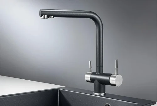 Смеситель для кухни Granula 2305 цвет Шварц