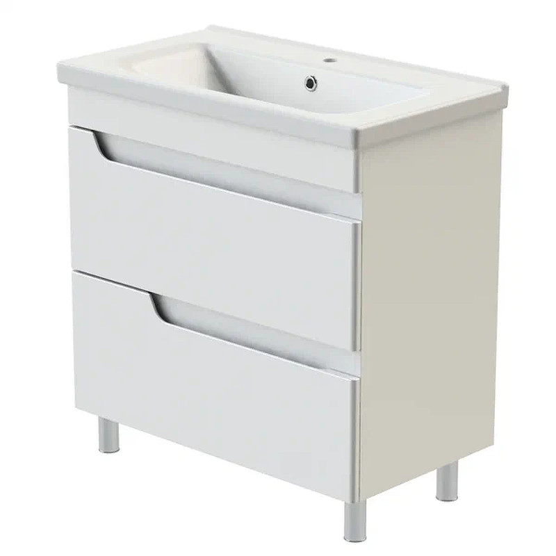 Тумба с раковиной Orange Milano 80 TMR80 Белая МДФ / ЛДСП