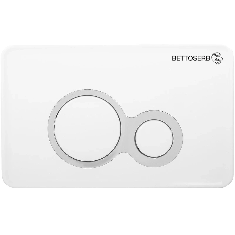 Инсталляция Bettoserb Sava Fix Slim SET40006458 для унитаза с клавишей смыва Белый глянец Хром матовый