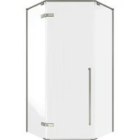 Душевой уголок Timo TTSSP-90/13C-8 900x900x2000 T66 распашной профиль Никель стекло прозрачное