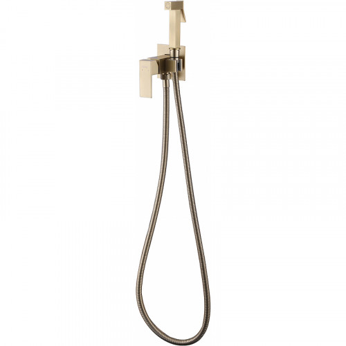 Гигиенический душ со смесителем Abber Daheim AF8226G Золото матовое латунь на стену