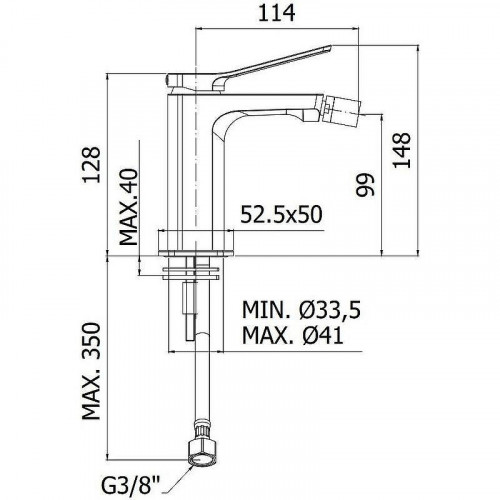 Смеситель для биде Paffoni Tilt TI131BO цвет Белый матовый