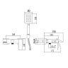 Смеситель для ванны Fmark FS8624H цвет Черный