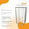 Душевой уголок Radomir Дрим 100х100 1-09-2-0-0-1191 профиль Хром матовый стекло матовое
