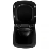 Комплект унитаза с инсталляцией BelBagno Sela BB3201CHR-MB/BB3201SC-MB/BB002-80/BB007-PR-NERO.M с сиденьем Микролифт и Черной матовой клавишей смыва фаянс подвесной