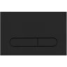 Комплект унитаза с инсталляцией BelBagno Sela BB3201CHR-MB/BB3201SC-MB/BB002-80/BB007-PR-NERO.M с сиденьем Микролифт и Черной матовой клавишей смыва фаянс подвесной