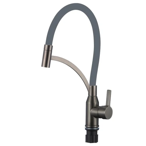 Смеситель для кухни Fmark FS8244Q-04 цвет Графит Серый