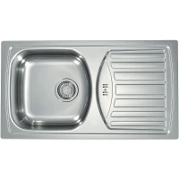 Кухонная мойка Alveus Basic 150 NAT-90 780x435 1136532 Натуральная сталь нержавеющая сталь встраиваемый