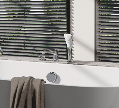 Смеситель на борт ванны Kludi Ameo 414470575 Хром латунь