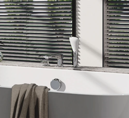 Смеситель на борт ванны Kludi Ameo 414470575 Хром латунь