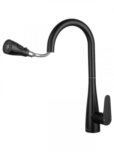 Смеситель для кухни Wonzon &amp; Woghand WW-121E201B-MB цвет Черный матовый