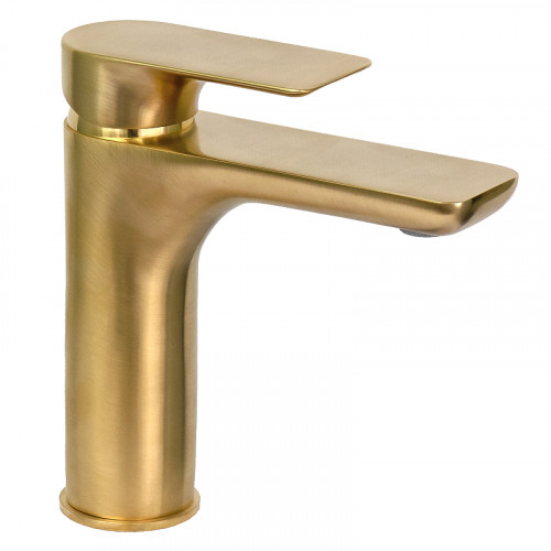 Смеситель для раковины Remer Infinity I12BG цвет Золото брашированное