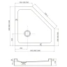 Акриловый поддон для душа Veconi Tezeo TZ-53 80x80 TZ53-80-C5 Белый