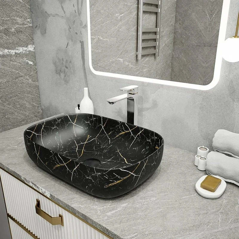 Раковина-чаша Maretti Florenza 61 FL13NS66-560MR цвет Черный мрамор