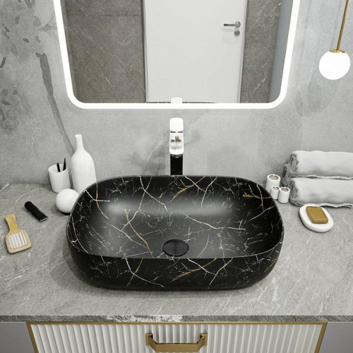 Раковина-чаша Maretti Florenza 61 FL13NS66-560MR цвет Черный мрамор
