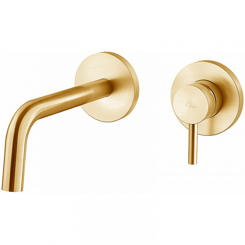 Смеситель для раковины Paffoni Light LIG106HGSP70 Золото медовое брашированное латунь встраиваемый