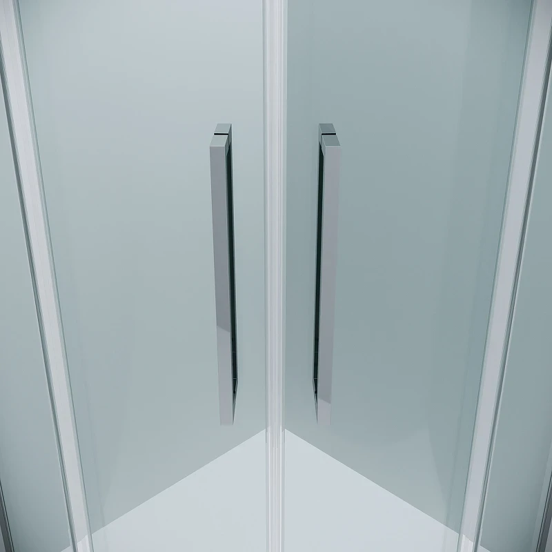 Душевой уголок Grossman Cosmo 80х80 301.K33.02.8080.10.00 профиль Хром стекло прозрачное