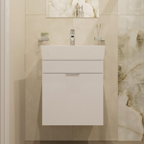 Тумба с раковиной DIWO Анапа 50 TR-672626 подвесная цвет Белый