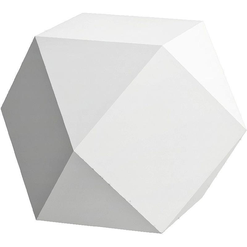 Полигедрон (столик) Laufen Home Collection Ikos 8.7777.1.757.000.1 Белый матовый
