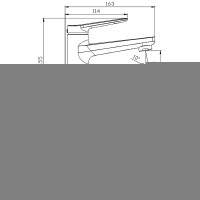 Смеситель для раковины Splenka S04.10.06 Черный матовый