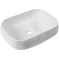 Раковина-чаша Ceruttispa 57 CR0086 MMW1 СТ9546 Белый матовый мрамор фарфор накладная