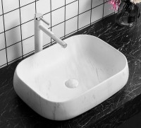 Раковина-чаша Ceruttispa 57 CR0086 MMW1 СТ9546 Белый матовый мрамор фарфор накладная