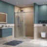 Душевая дверь BelBagno Soft Close-2 160 SOFT_CLOSE-2-BF-1-160-C-GM профиль Оружейная сталь стекло прозрачное
