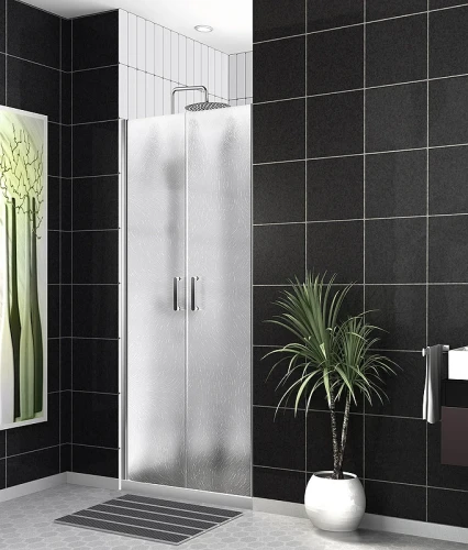 Душевая дверь BelBagno Uno 100 UNO-B-2-100-CH-Cr профиль Хром стекло шиншилла