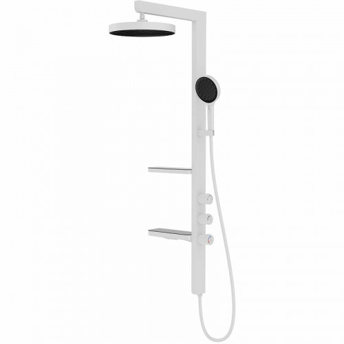 Душевая система Vincea Inspire  VSFS-3I11W Белая латунь на стену