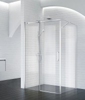 Душевая стенка BelBagno Acqua 90 ACQUA-90-FIX-C-Cr профиль Хром стекло прозрачное