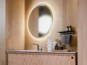 Зеркало Uni-Flow Mirror 100 M641 с подсветкой с сенсорным выключателем и подогревом